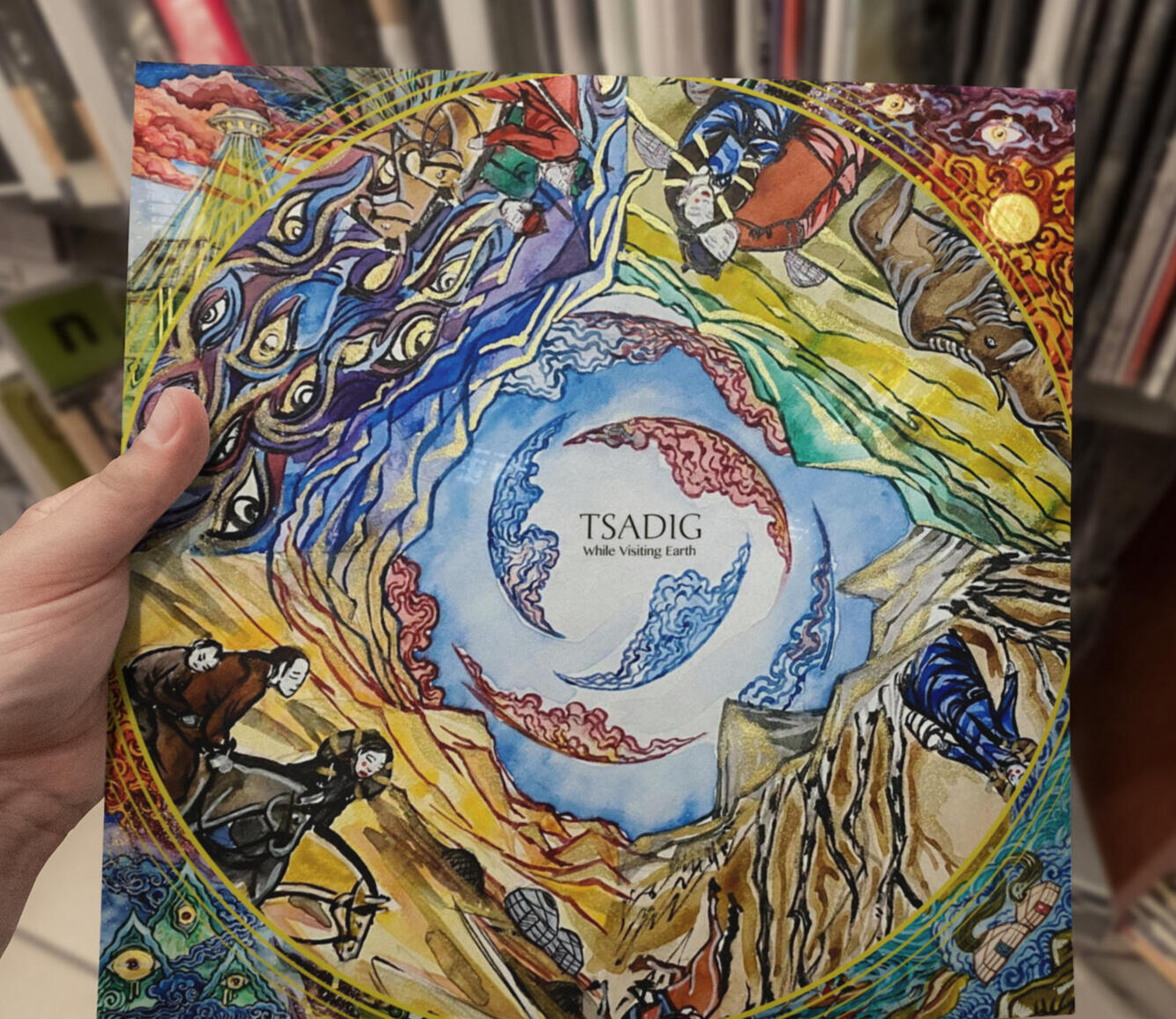 Client: Tsadig, a rock band based in Oakland, CA | 06-07/2023 Project: Vinyl album cover + Band Website. August, 2023